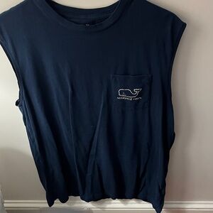 Vineyard Vines Dark Blue Sleeveless Tee (L)